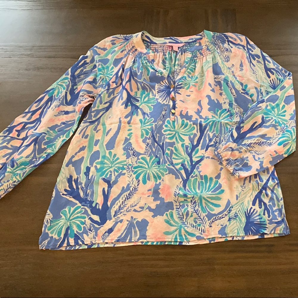 Lilly Pulitzer Silk Blouse M